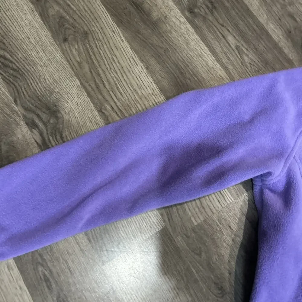 Size 14/16 Girls Purple Columbia Fleece 100%polyester Zip Up Jacket